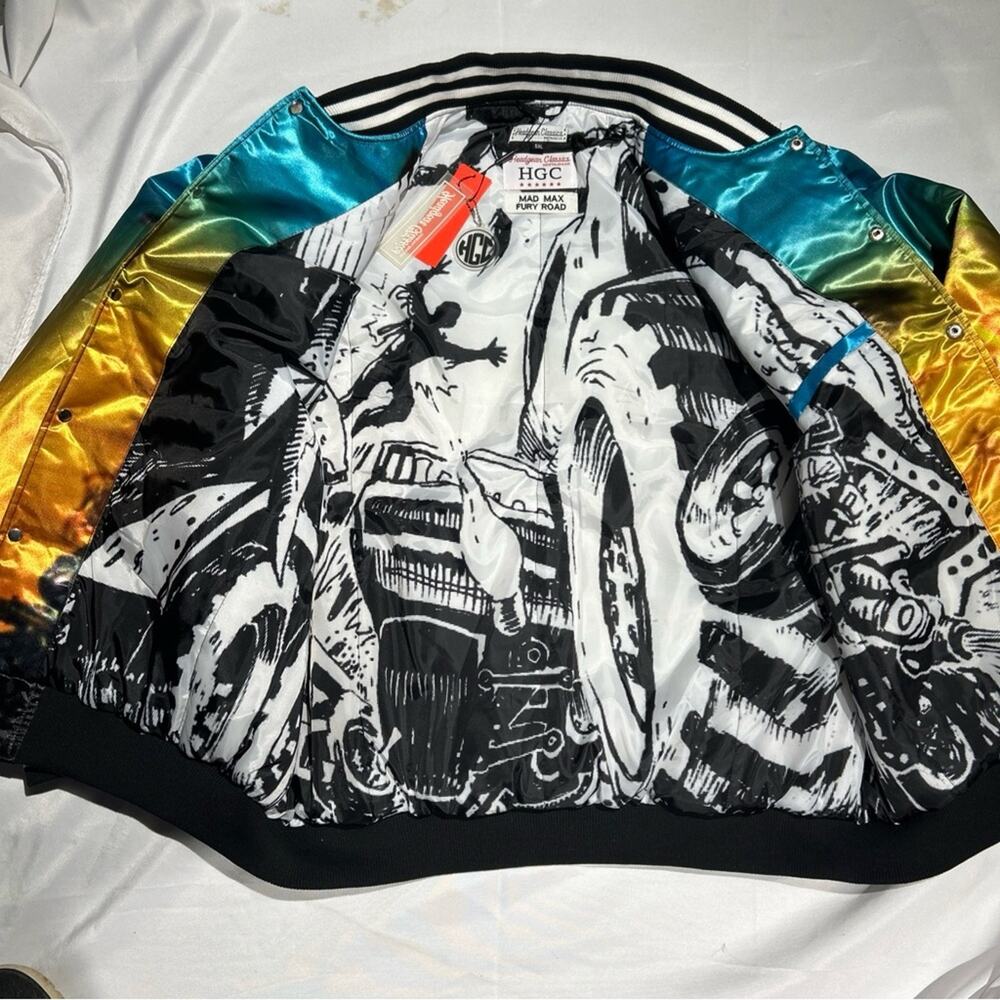 Headgear Classics Mad Max‎ Fury Road Satin Jacket Multicolor Size: 5XL NWT - Picture 4 of 9